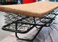 Volkswagen T2a Kombi - Pulverbeschichtete Federkern Sitzgestelle mit Kokosmatten Unterbau (Original)