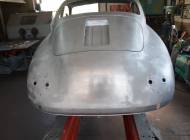 Porsche 356 1500 - Ansicht Rohkarosse hinten