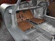 Porsche 356 1500 - Ansicht Rohkarosse aus Fahrersicht