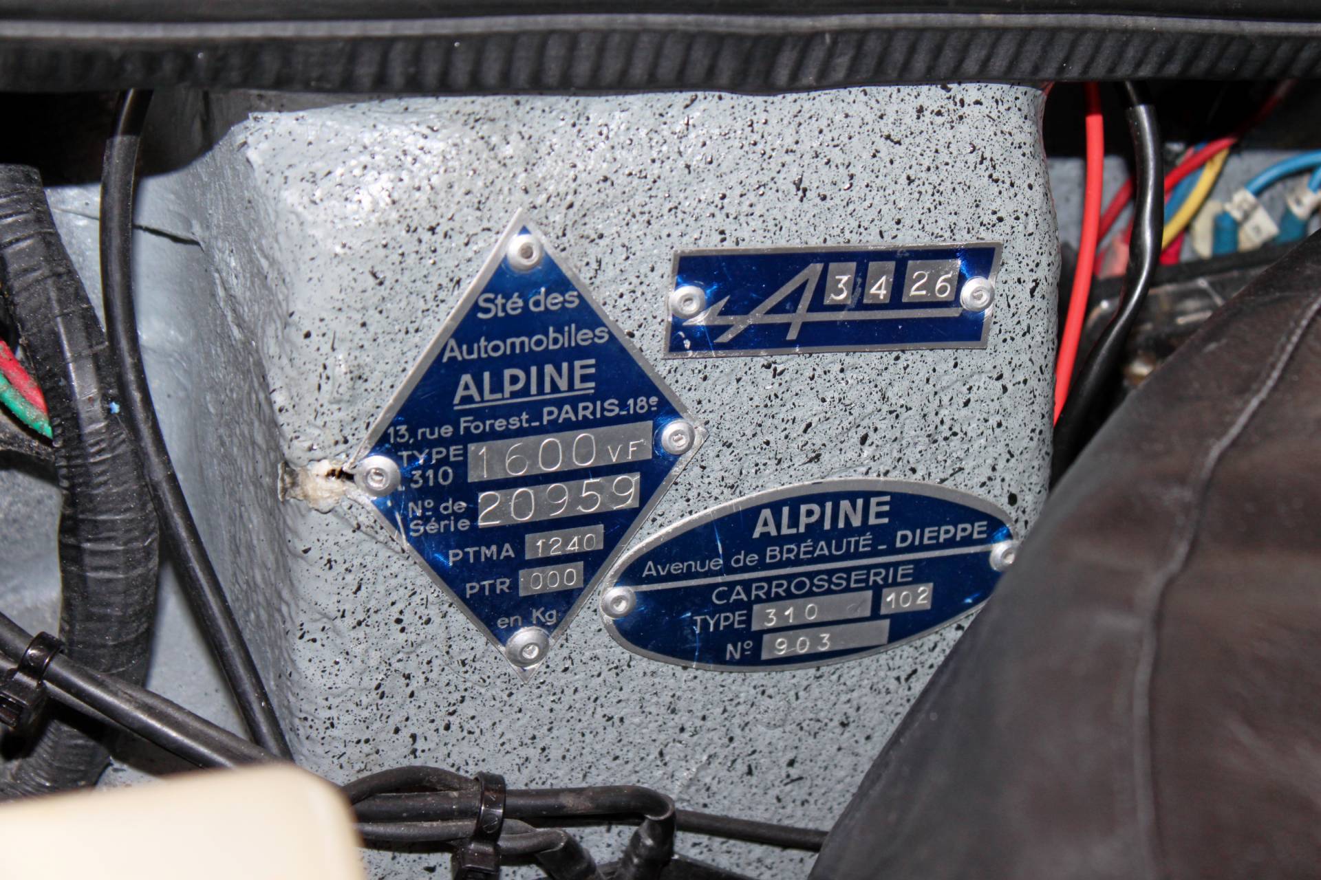 Alpine A 310 1600 VF injection