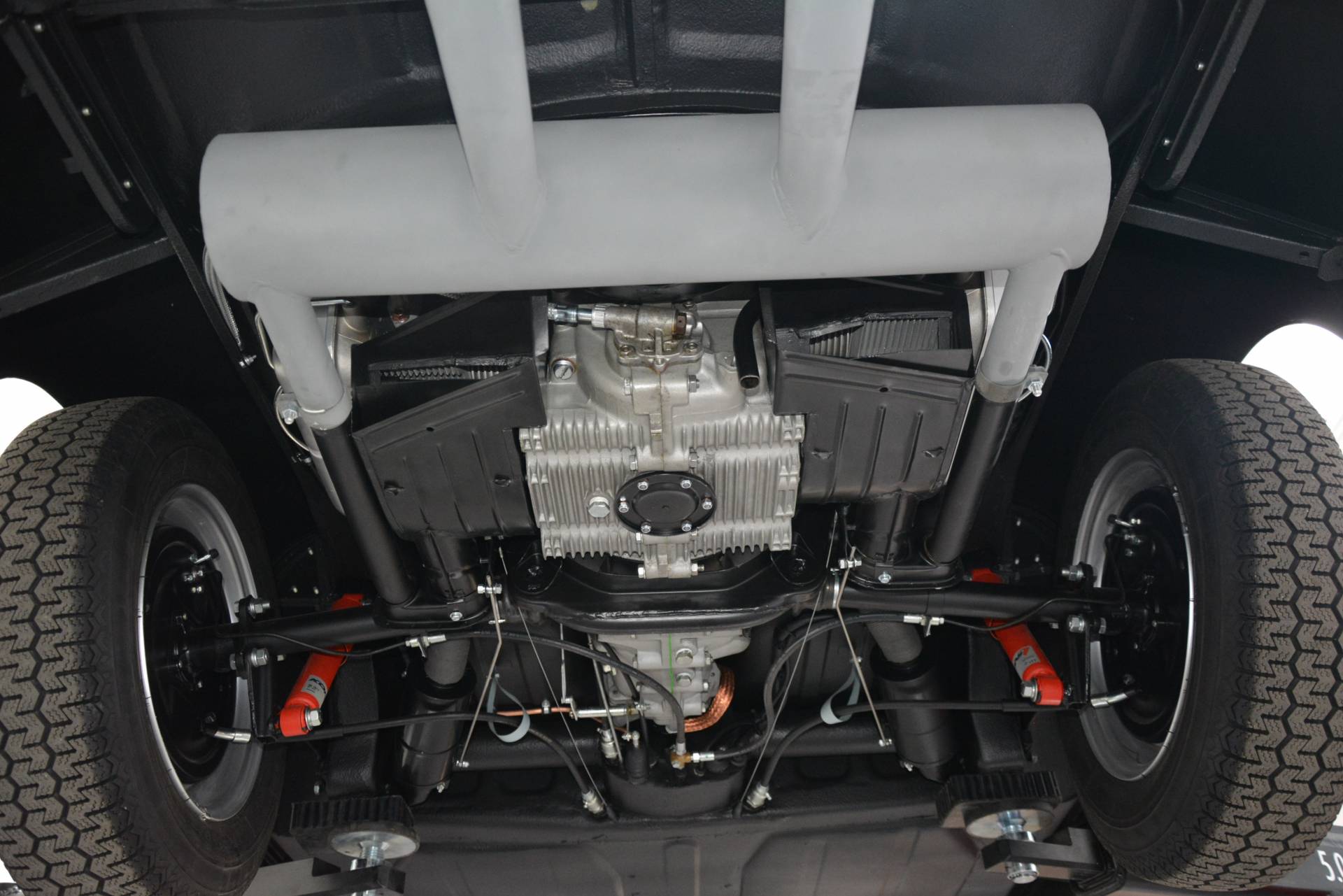 Porsche 356 1500 - Ansicht unten Motor u. Getriebe