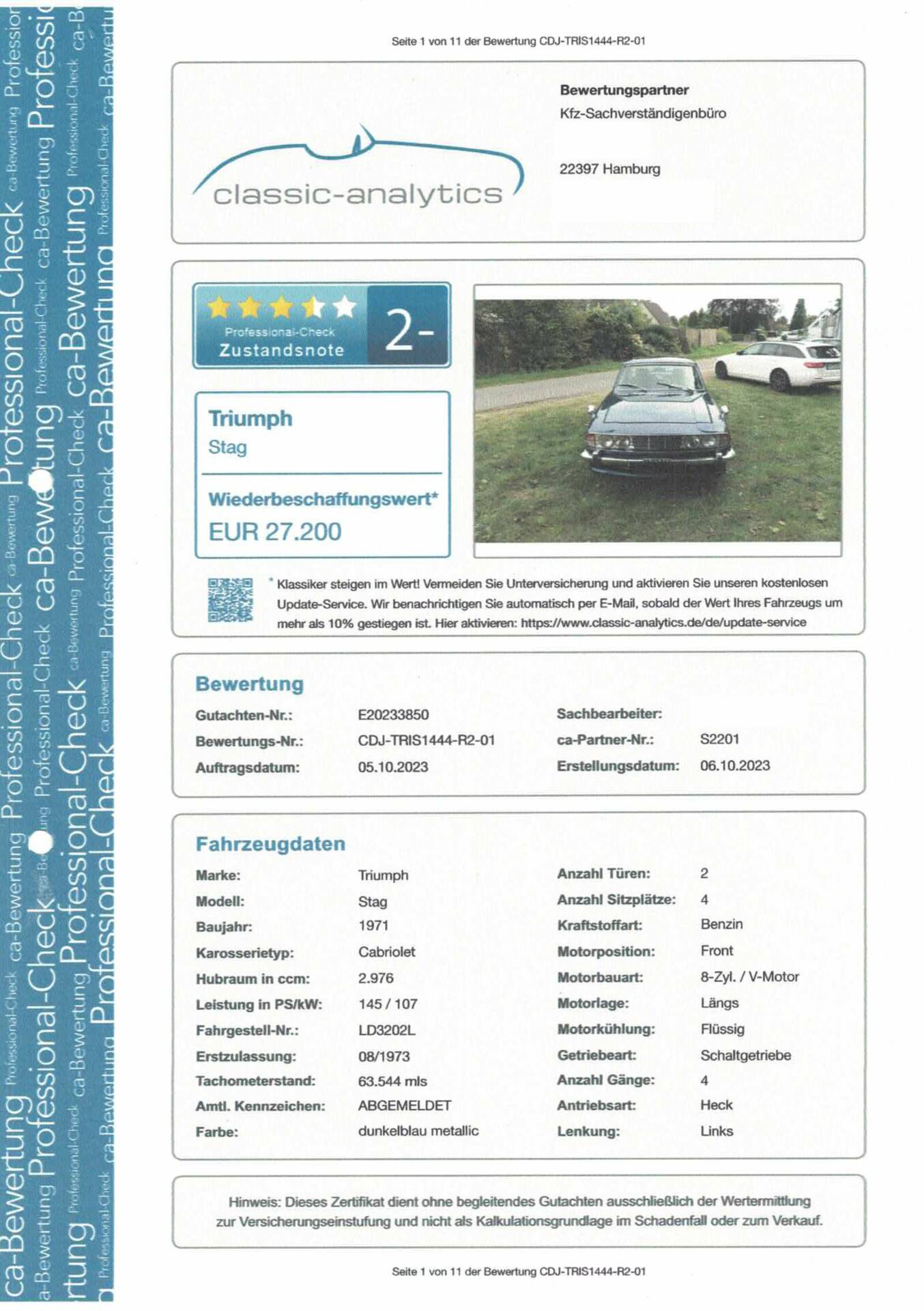 1973 Triumph Stag, foto 11