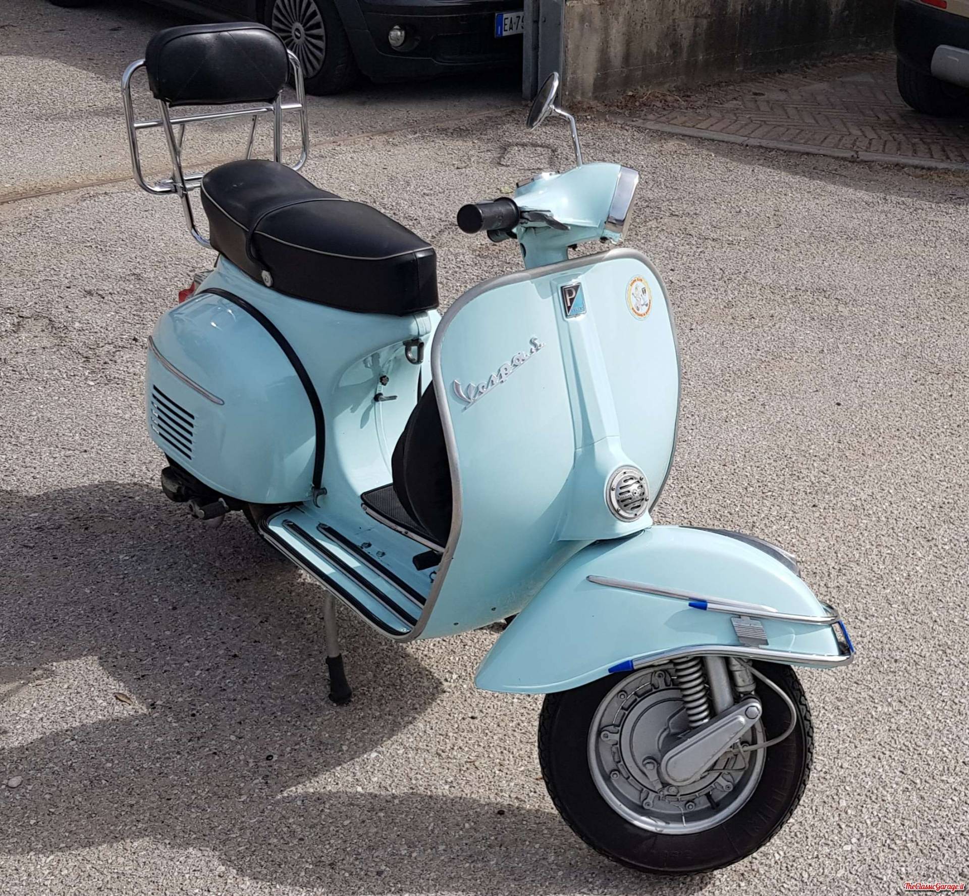 Miniature Scooter Vespa 150 Sprint Veloce 1969 - Échelle 1/18, Couleur Bleue - Modèle De Collection Par Maisto - Réplique Détaillée, Socle Inclus