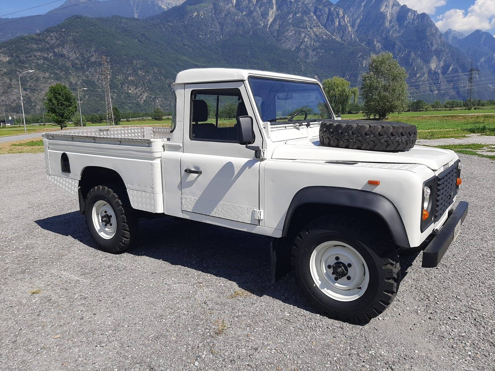 A Turbodiesel Land Rover Defender Pick Up Truck