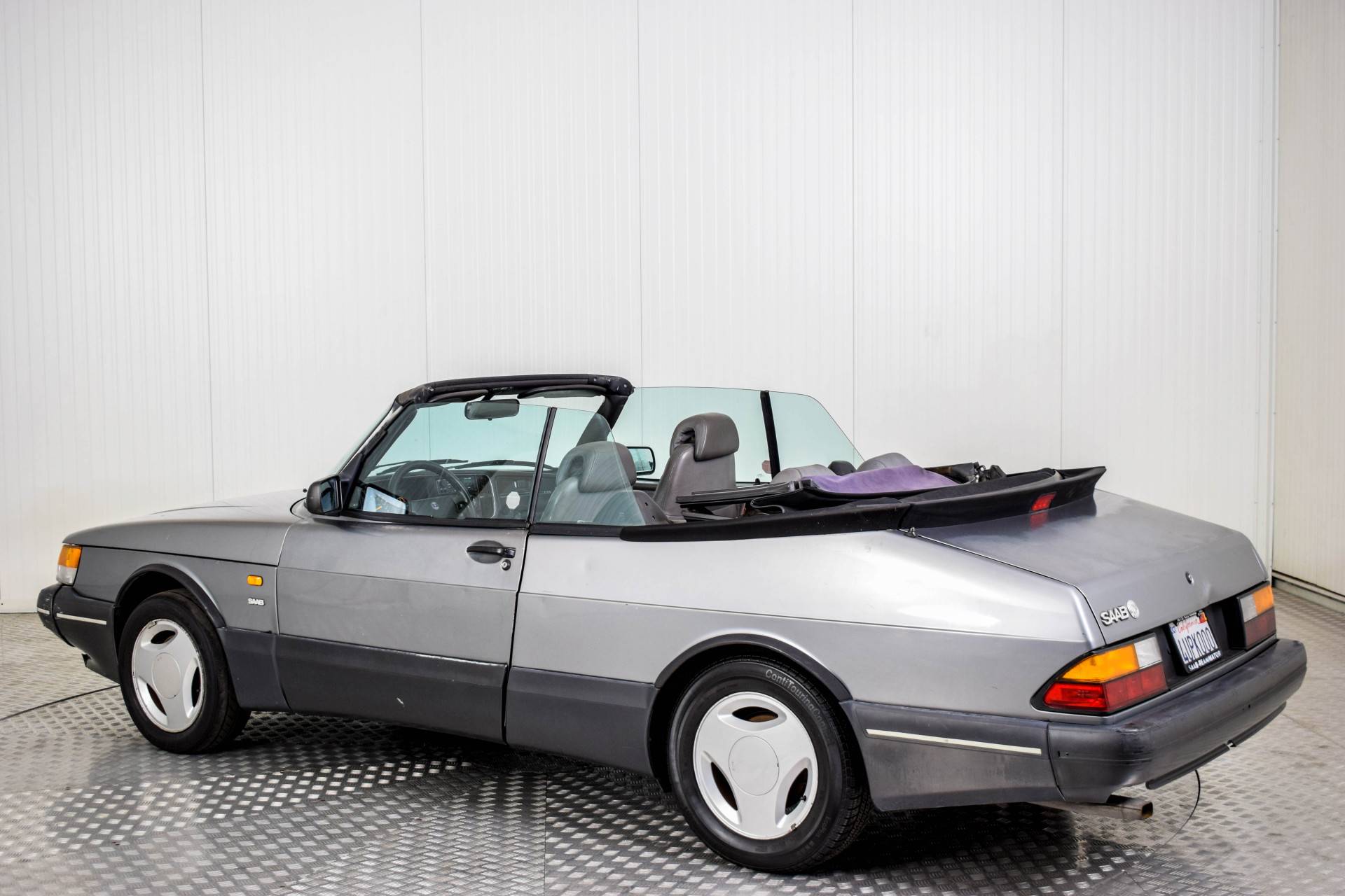 Miniature SAAB 900 TURBO Cabriolet – 1/18 ANSON, Bleu Nuit, Sans Boîte, Collection