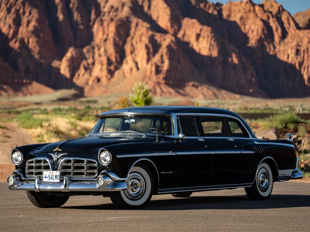 ancienne chrysler imperial 1956 en tole old tin toy made in japan