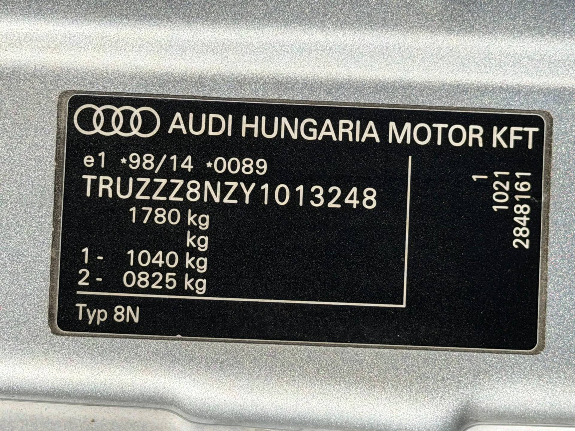 1999 Audi TT 1.8 T quattro, foto 11