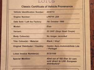 Bild 11/12 von Lotus Elan S3 (1966)