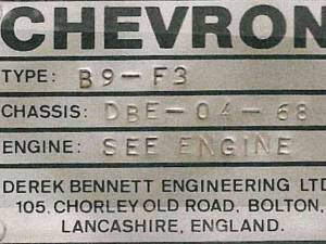 Imagen 24/25 de Chevron B9-F3 (1968)
