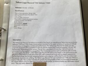 Bild 44/50 von Talbot-Lago T26 Record (1949)