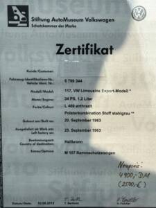 Image 48/48 of Volkswagen Beetle 1200 Export &quot;Dickholmer&quot; (1963)