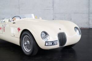 Obraz 50/50 pojazdu Suffolk C-Type Jaguar (1960)