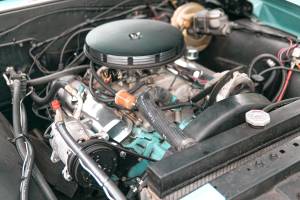 Aufgeräumter Motorrad.