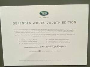 Afbeelding 40/43 van Land Rover Defender 90 Works V8 &quot;70th Edition&quot; (2018)
