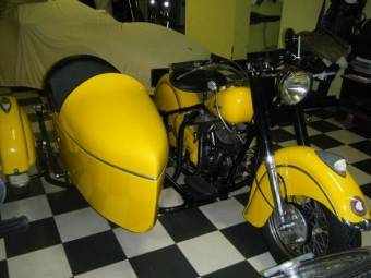 vintage indian motorcycle with sidecar for sale