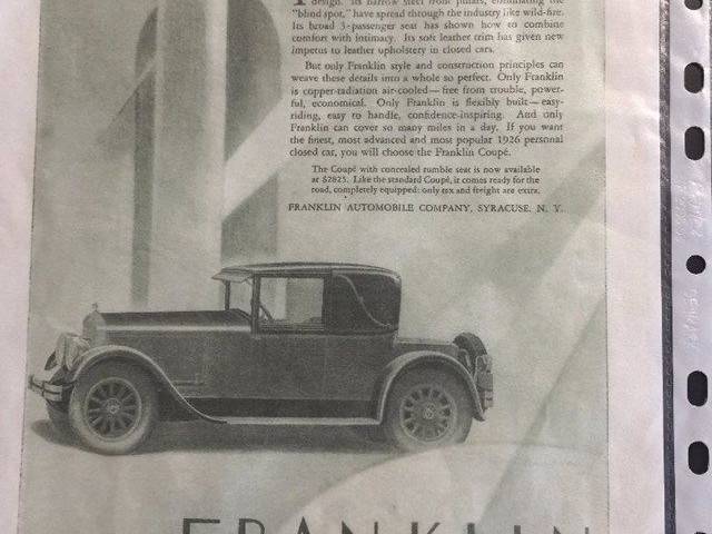 Franklin Series 11-A
