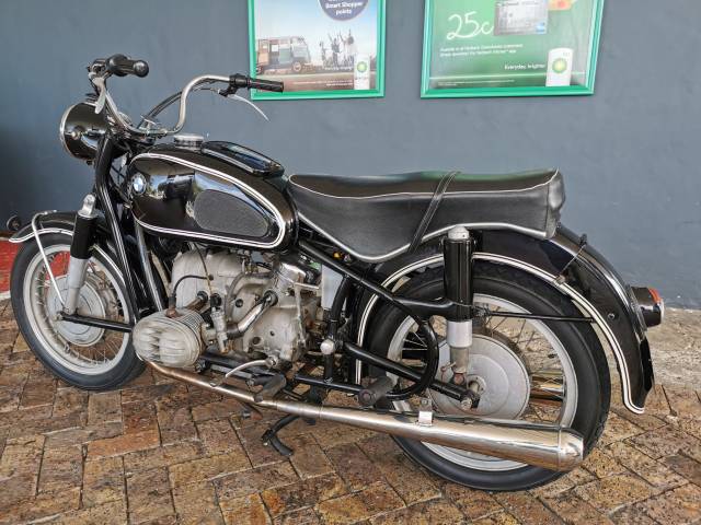 BMW R50 1956 with documented history and travel maps