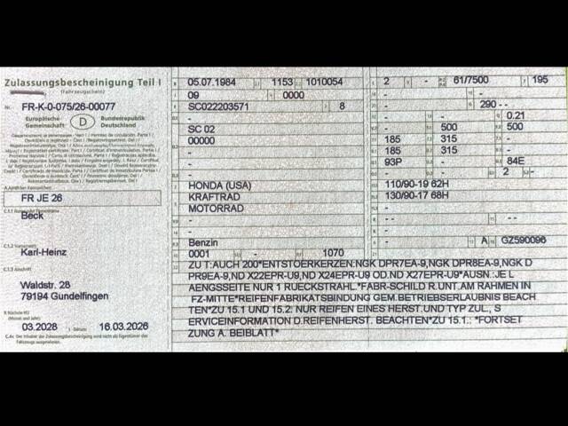 Honda GL 1100 Gold Wing