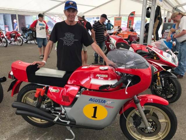 Sydney Festival of Speed 2017 where Ago signed the bike.