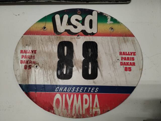 BSA A 65 Lightning II - Startnummer Paris Dakar 1985