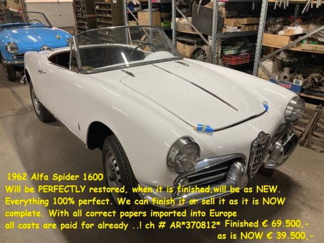 Bild 1/13 von Alfa Romeo Giulia 1600 Spider (1962)