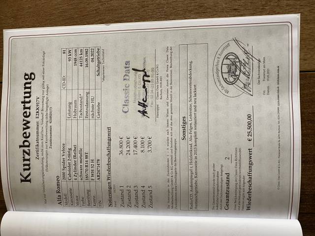 Alfa Romeo 2000 Spider Veloce 1981 Fur 18 900 Eur Kaufen