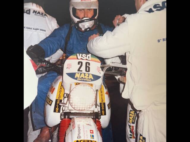 BSA A 65 Lightning II - Start in Schloss Versailles 1986