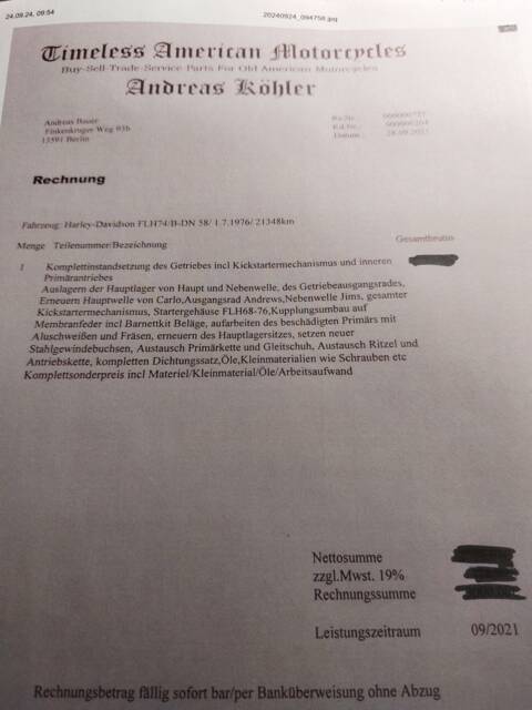 Harley-Davidson Electra Glide Shovelhead