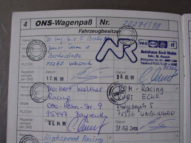 Porsche 911 Carrera 3.8 Cup
