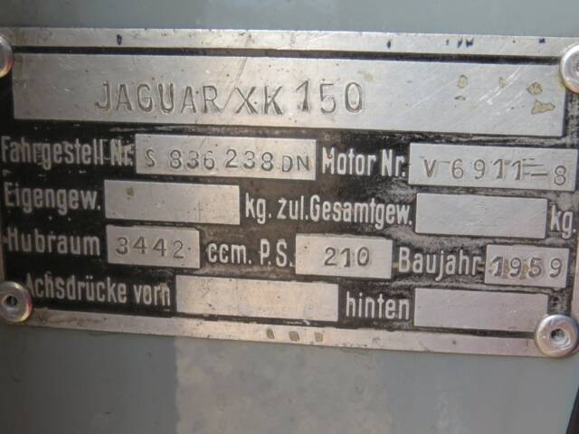 Jaguar XK 150 3.4 S FHC
