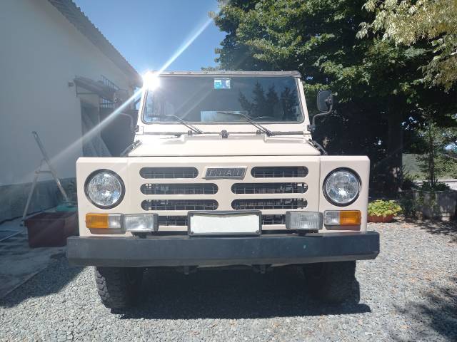 The nose of the FIAT Campagnola, a robust and reliable vehicle.