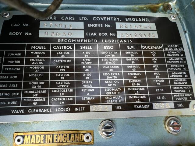 Jaguar E-Type 3.8 Flat Floor