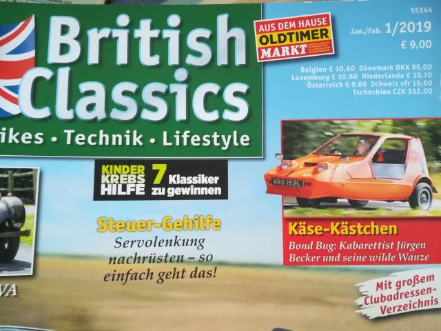 The Car in Magazin "British Classics" 2019