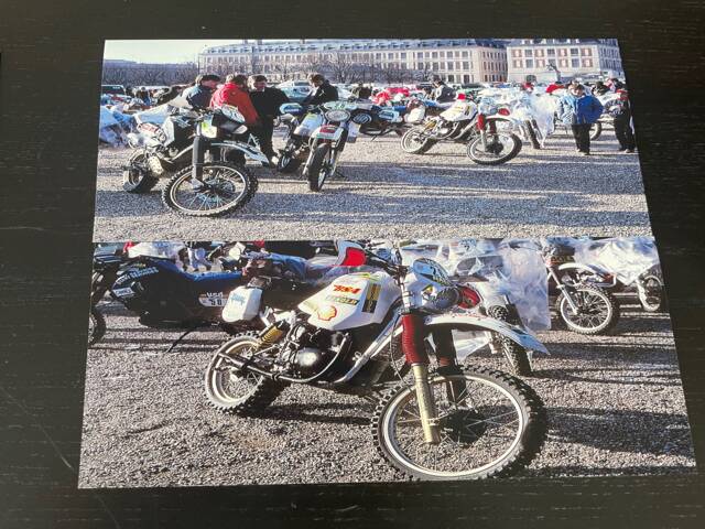 BSA A 65 Lightning II - Maschinenpark vor dem Schloss Versailles 1986