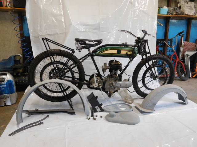 BSA S27 500cc side valve single with all parts, 80% restored
