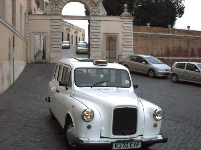 A white cab in ROME