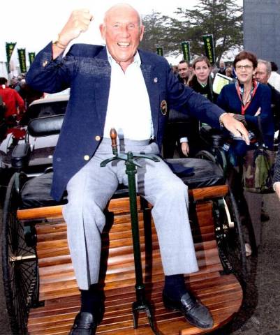 Pebble Beach 2011. Driven by Sir Stirling Moss at the start of Tour d’Elegance