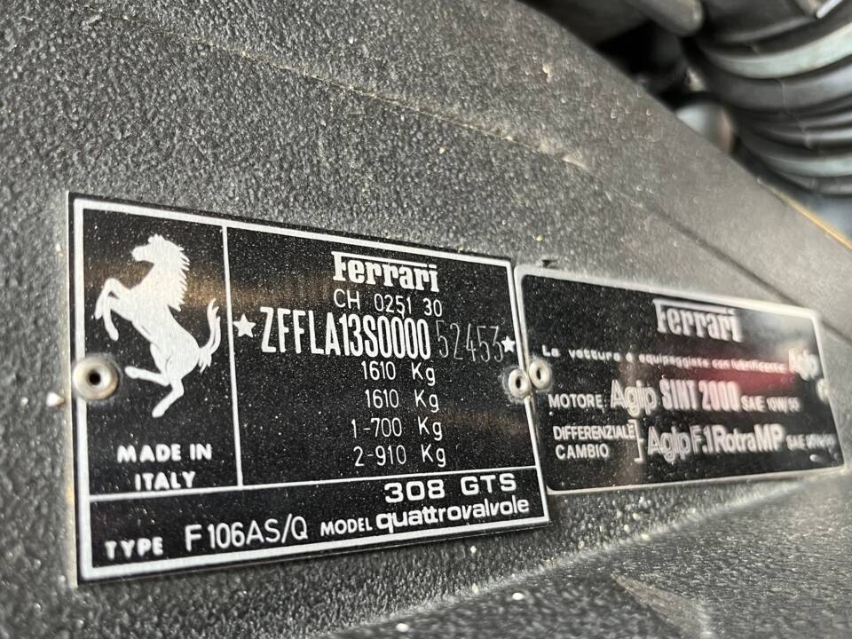 Image 11/40 of Ferrari 308 GTS Quattrovalvole (1984)