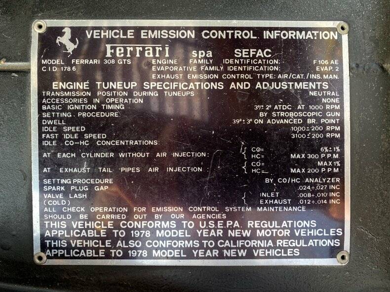 Bild 28/50 von Ferrari 308 GTS (1978)