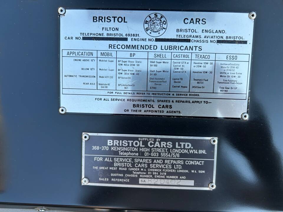 Image 31/34 of Bristol 411 Mk. I (1970)