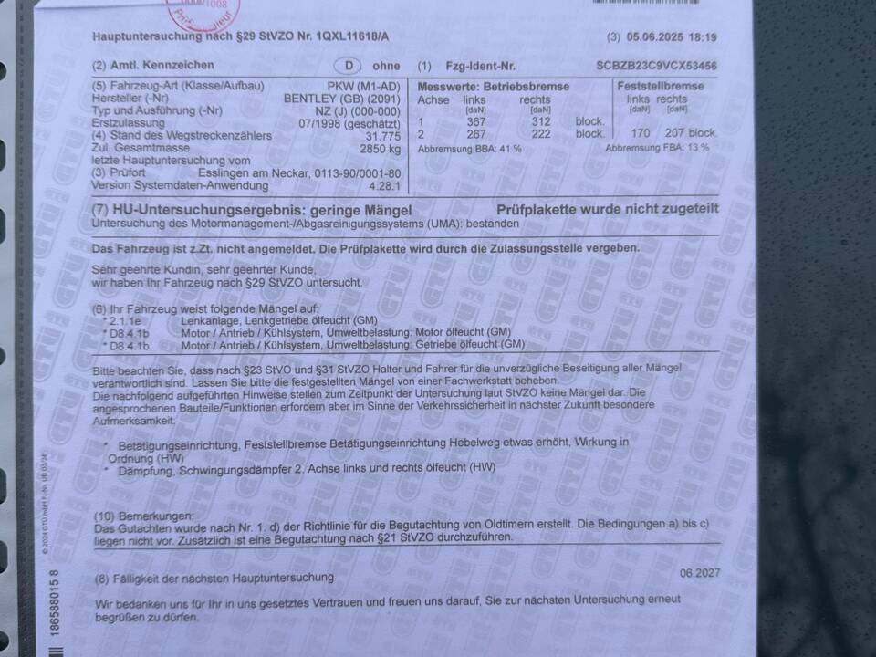 Bild 38/86 von Bentley Continental R (1997)