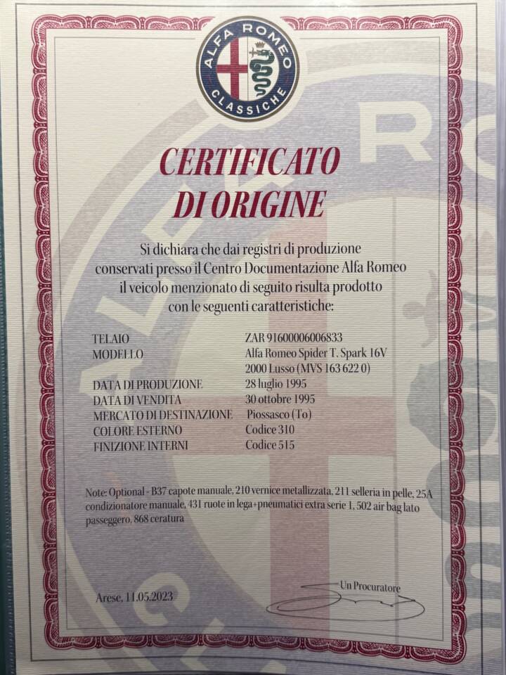 Bild 41/43 von Alfa Romeo Spider 2.0 Twin Spark 16V (1995)
