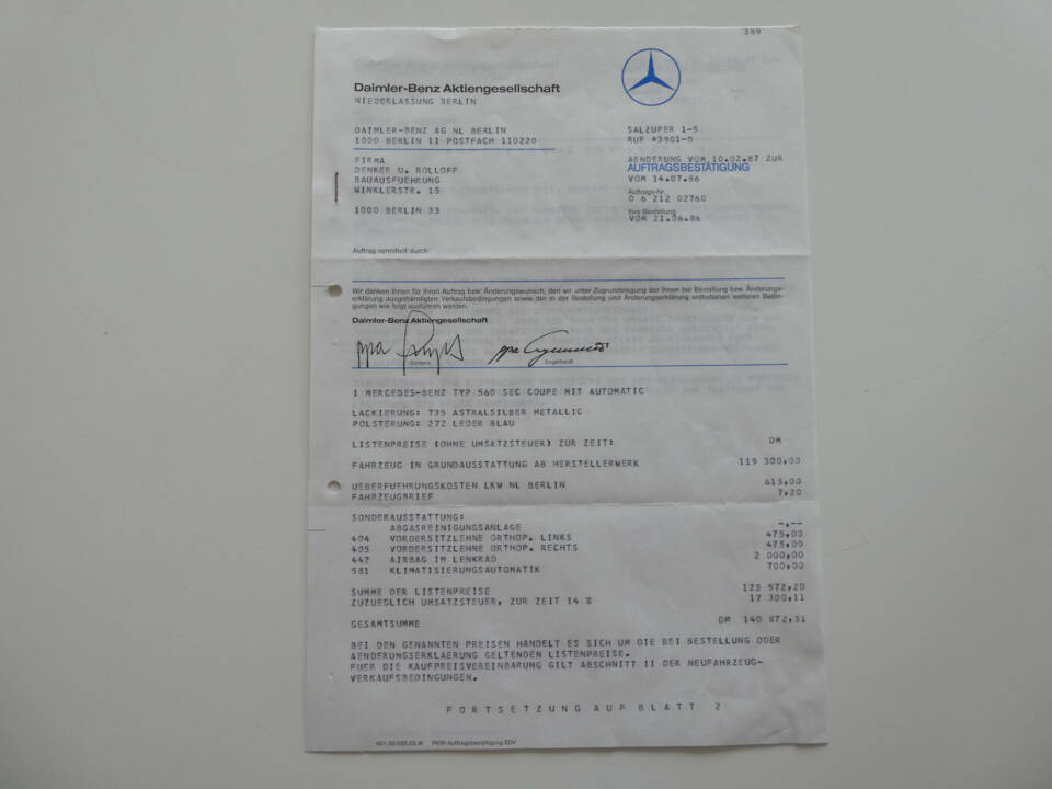 Imagen 25/26 de Mercedes-Benz 560 SEC (1987)