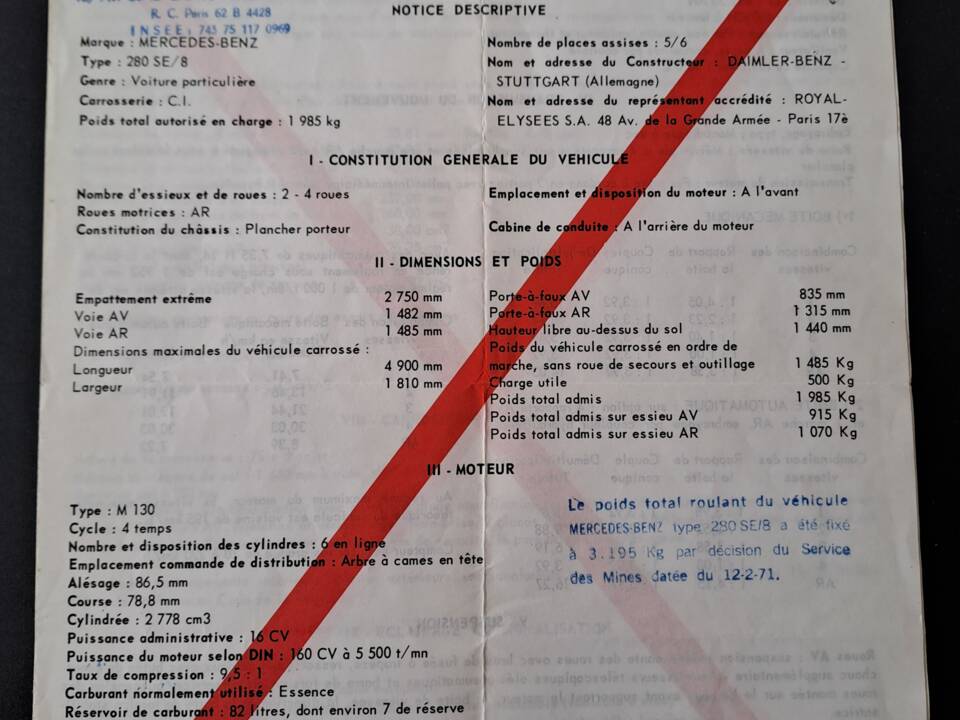 Bild 77/80 von Mercedes-Benz 280 SE (1971)