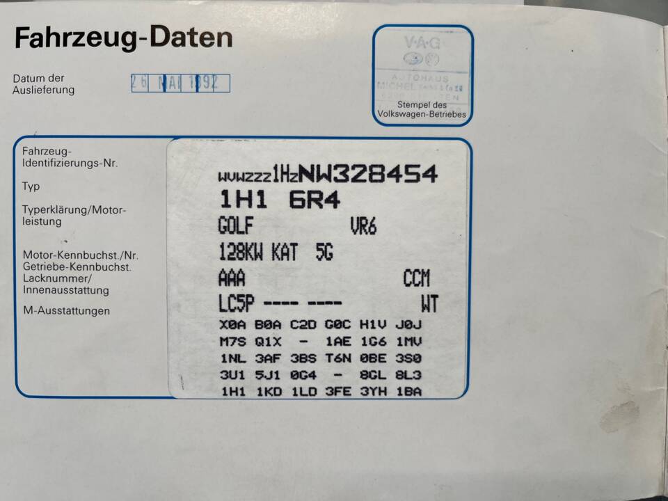 Bild 18/43 von Volkswagen Golf III 2.8 VR6 (1992)