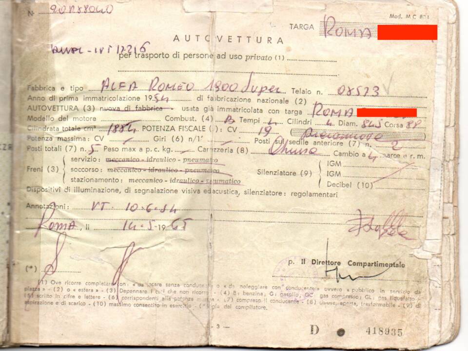 Immagine 12/17 di Alfa Romeo 1900 Super Berlina (1954)