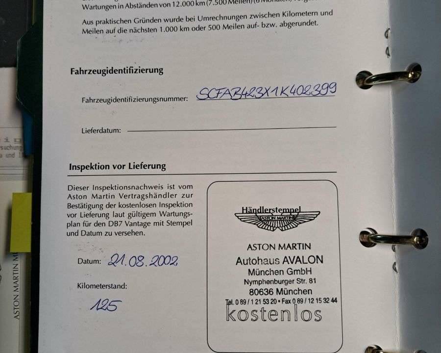 Bild 20/20 von Aston Martin DB 7 Vantage Volante (2002)
