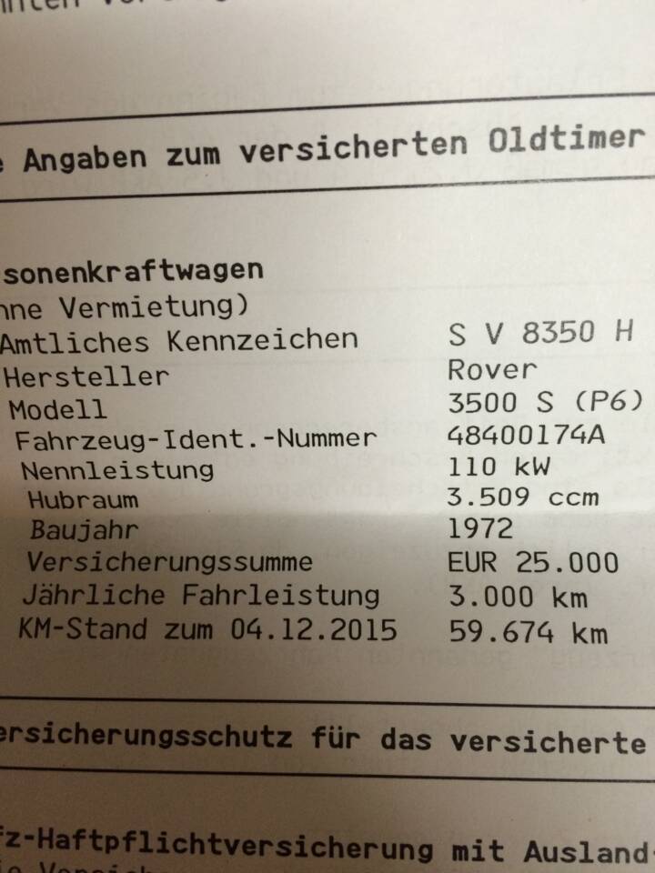 Image 4/31 of Rover 3500 S (1972)