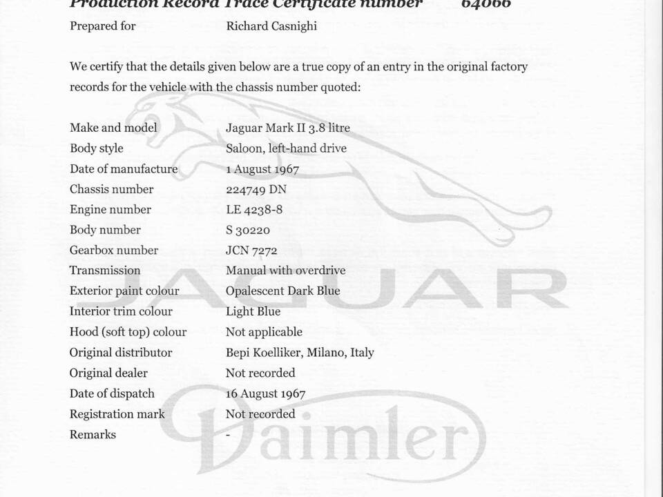 Imagen 60/62 de Jaguar Mk II 3.8 (1967)