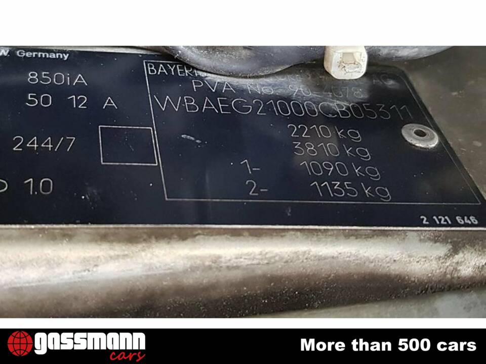 Image 6/7 of BMW 850Ci (1991)